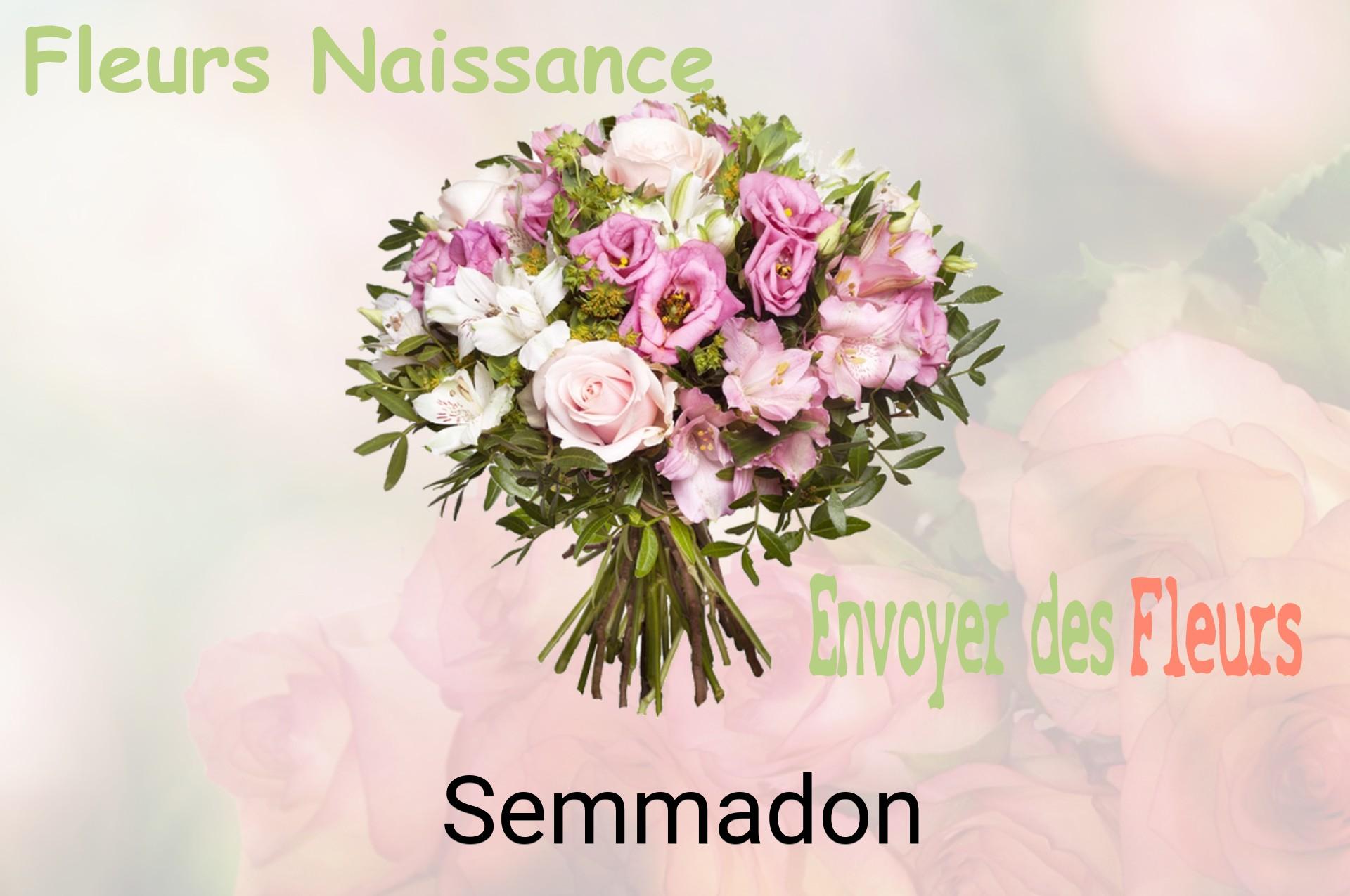 Bouquet de fleurs de naissance livré à Semmadon
